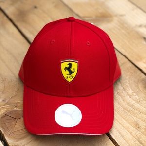 NEW Puma Ferrari SF FanWear Red Hat BB Cap Adult